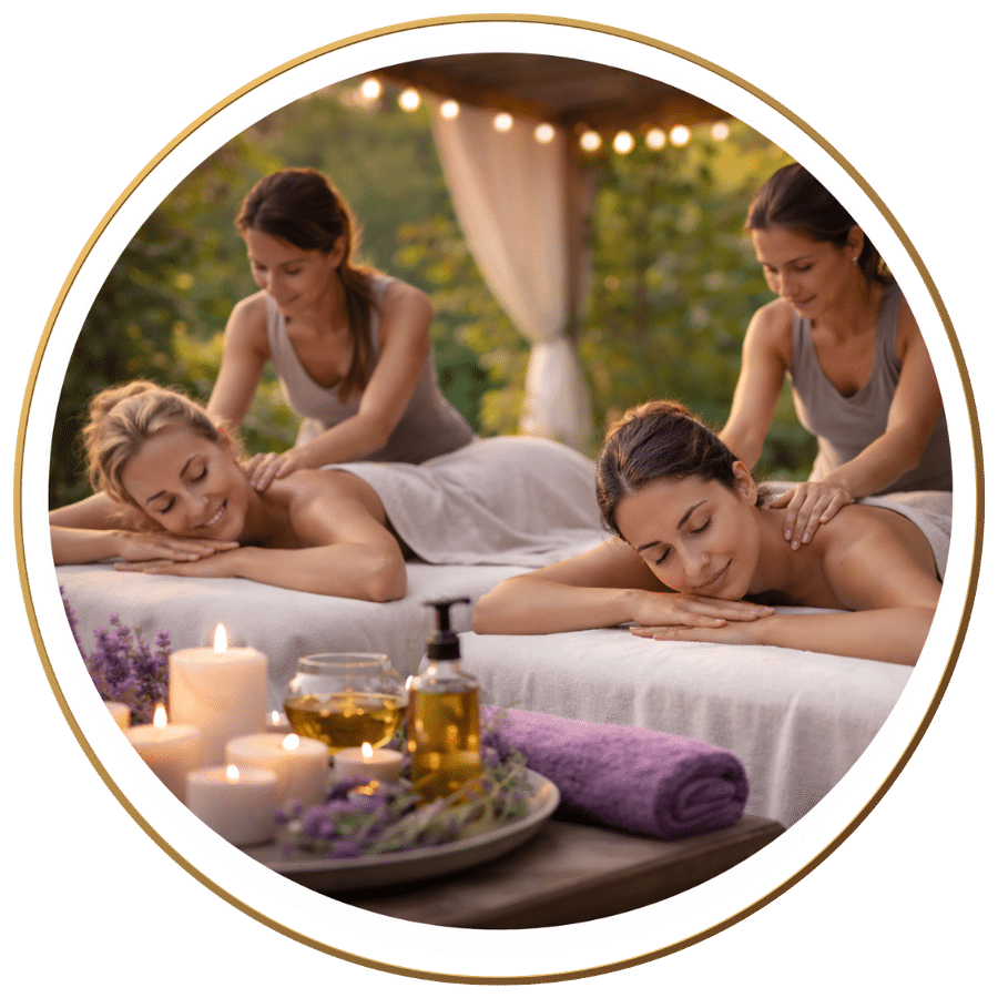 Exklusive Gruppen-Massage Events